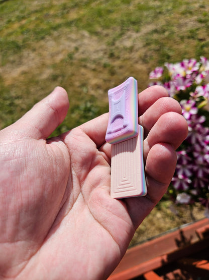 Nail(?) Medium- Pastel Rainbow