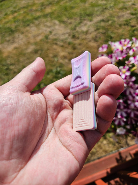 Nail(?) Medium- Pastel Rainbow